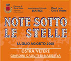 Note sotto le stelle